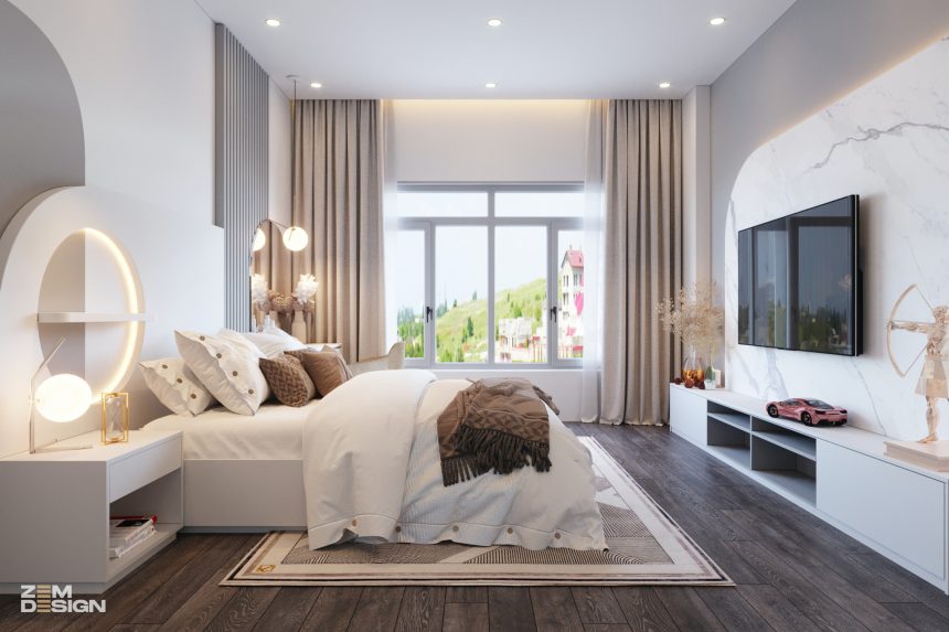 Phòng ngủ nhà phố hiện đại - 02