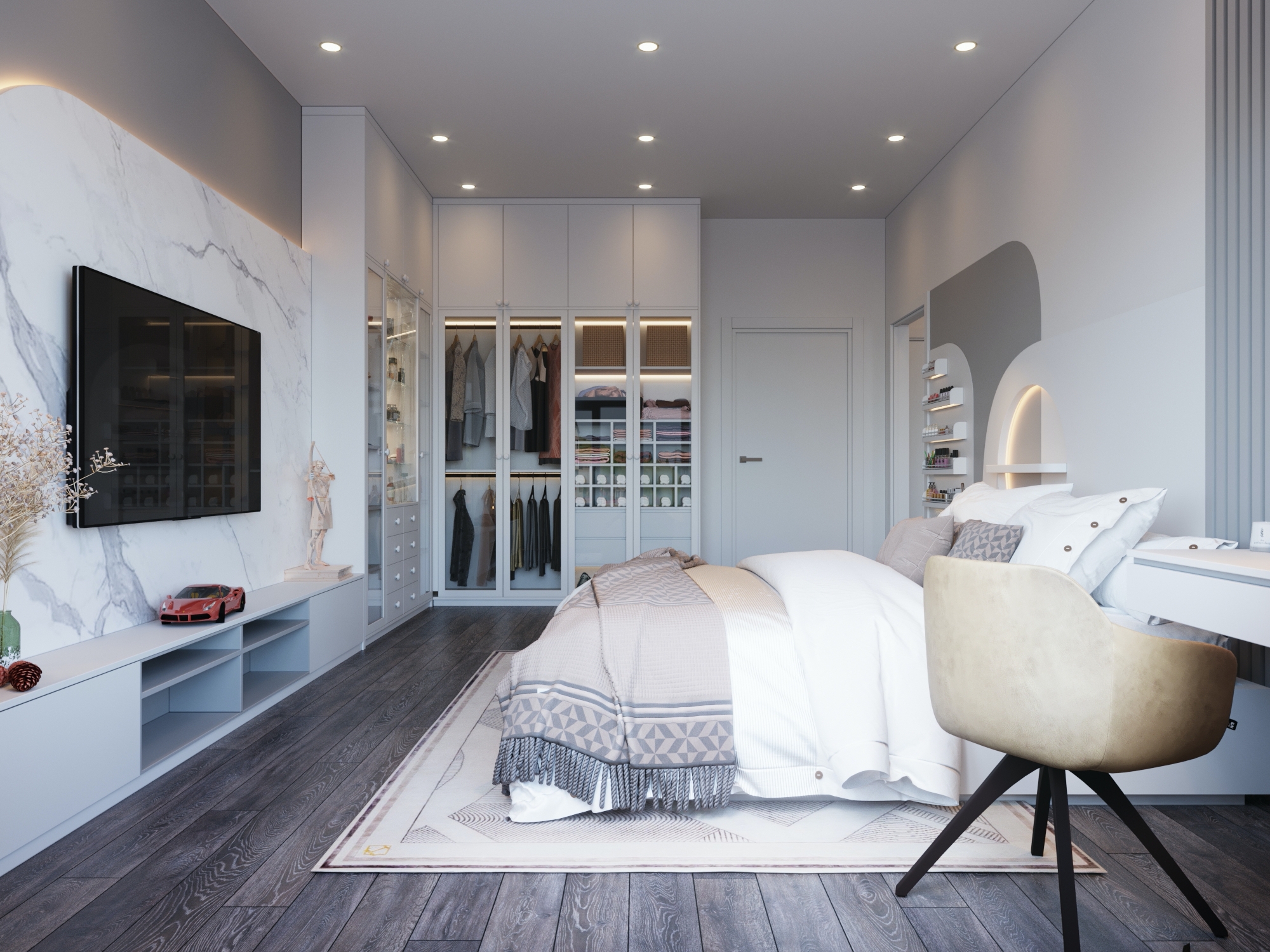 Thiết kế nội thất nhà phố hiện đại Quận 7