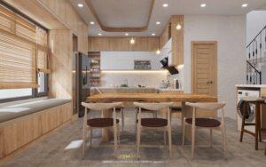 Tủ bếp MDF An Cường