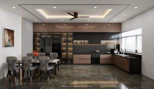Tủ Bếp Acrylic An Cường Gỗ Tốt Giá Thành Hợp Lý