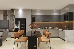 Làm tủ bếp nhựa