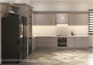 So sánh tủ bếp nhựa và gỗ công nghiệp