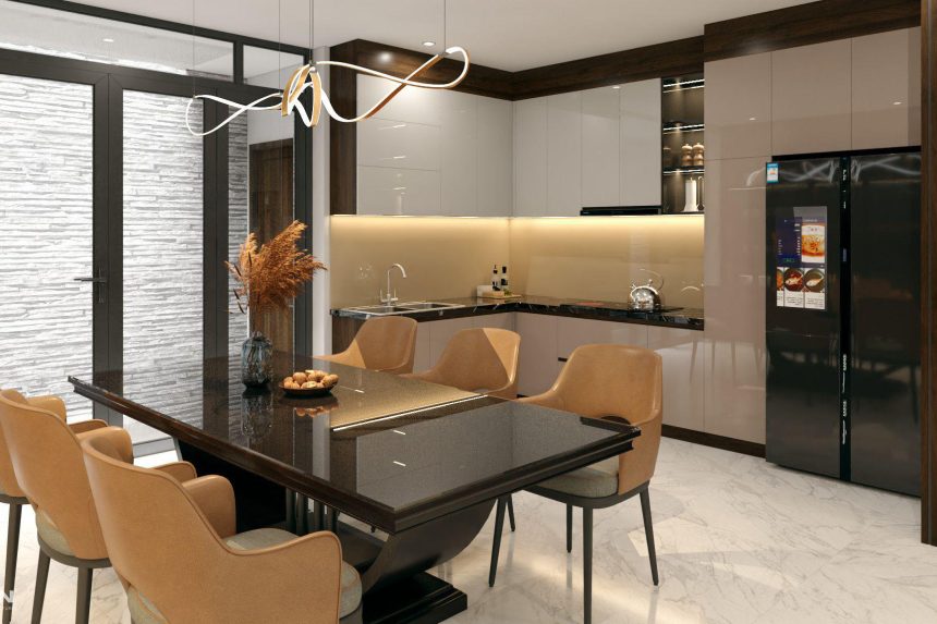 Phòng bếp căn hộ hiện đại - 01