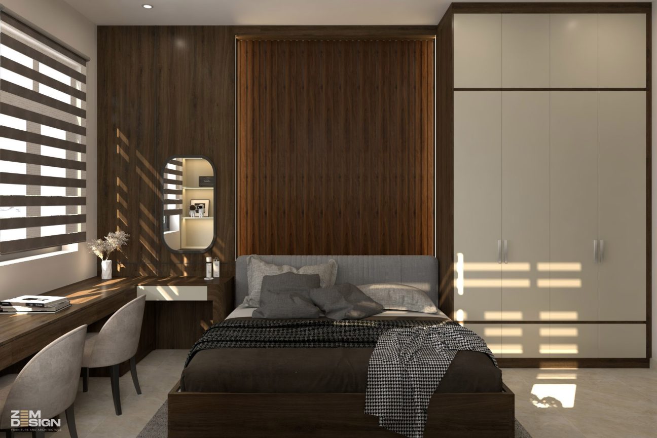 Phòng ngủ hiện đại 12m2 - 01