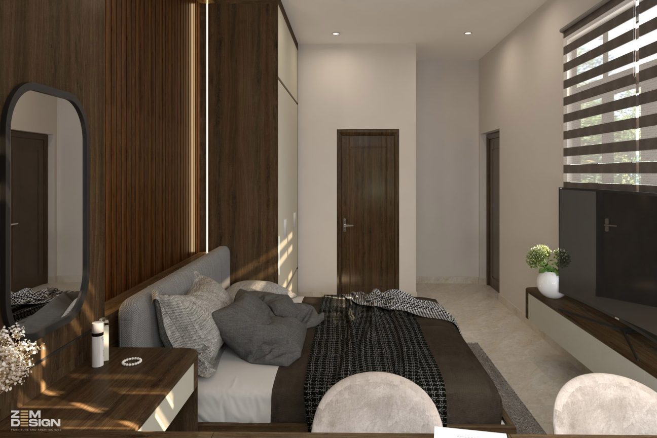 Phòng ngủ hiện đại 12m2 - 03