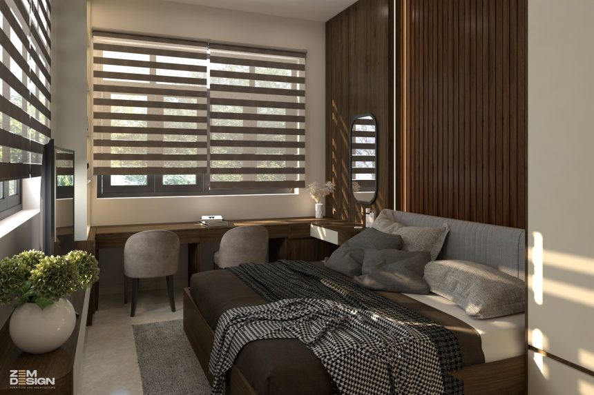 Phòng ngủ hiện đại 12m2 - 04