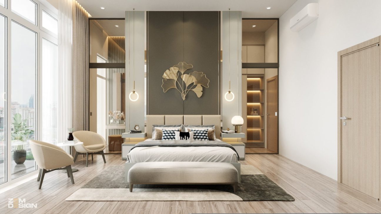 Phòng ngủ hiện đại 15m2 - 01