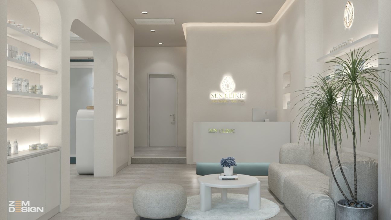 Quầy lễ tân và tiếp khách Spa SEN CLINIC - 01