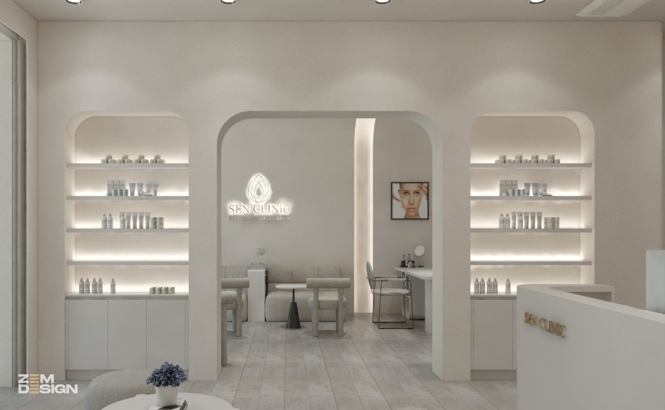 Quầy lễ tân và tiếp khách Spa SEN CLINIC - 02