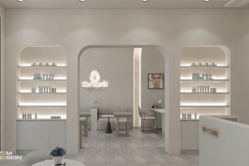Quầy lễ tân và tiếp khách Spa SEN CLINIC - 02