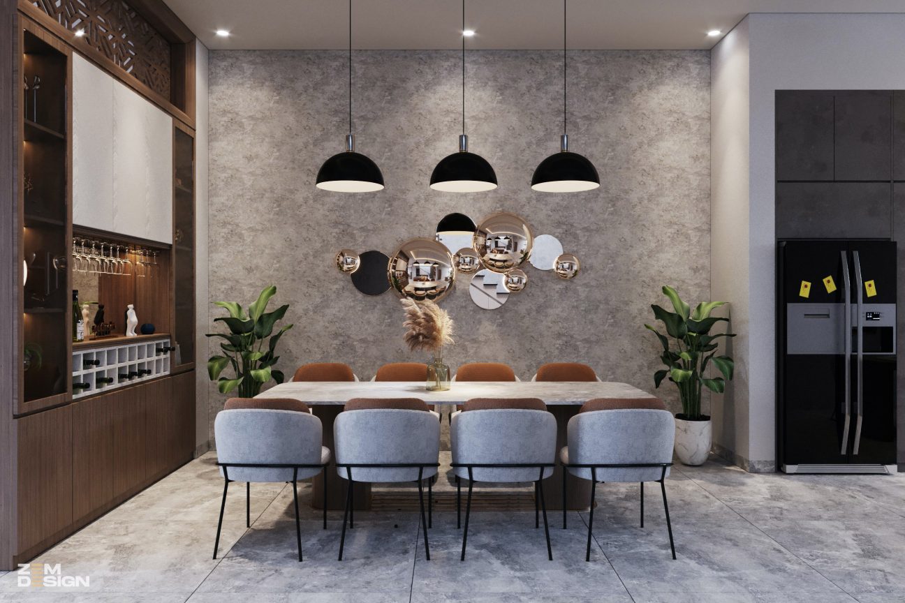 Thiết kế bàn ăn hiện đại