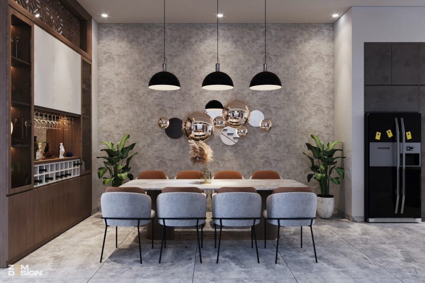 Thiết kế bàn ăn hiện đại