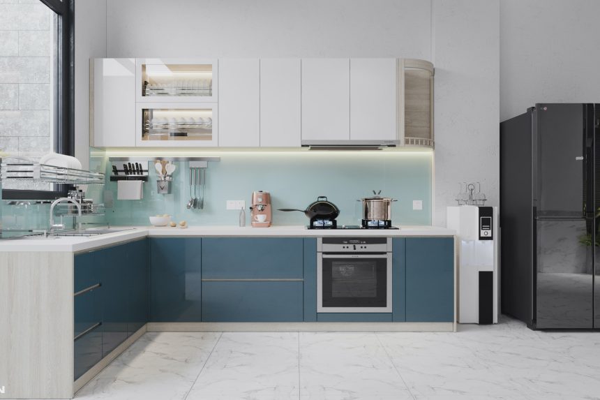 Thiết kế bếp nhà phố hiện đại - 01