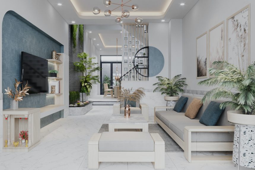 Thiết kế nội thất nhà phố hiện đại Tân Phú - Đồng Nai