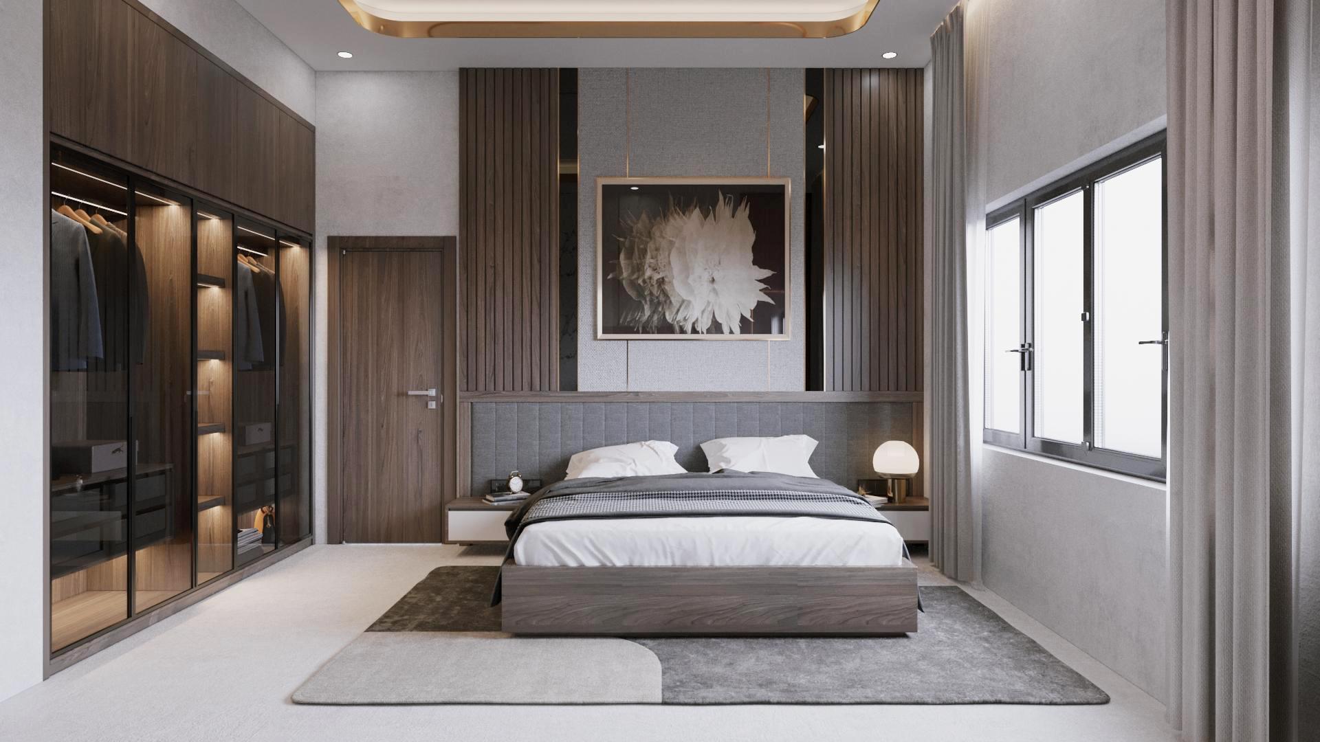 Phòng ngủ hiện đại 12m2