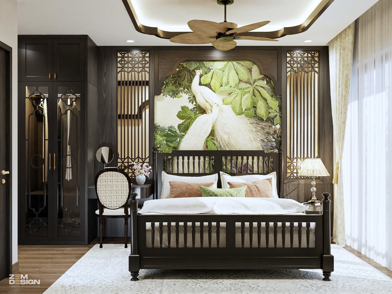 Phòng ngủ số 1 phong cách Indochine - 01