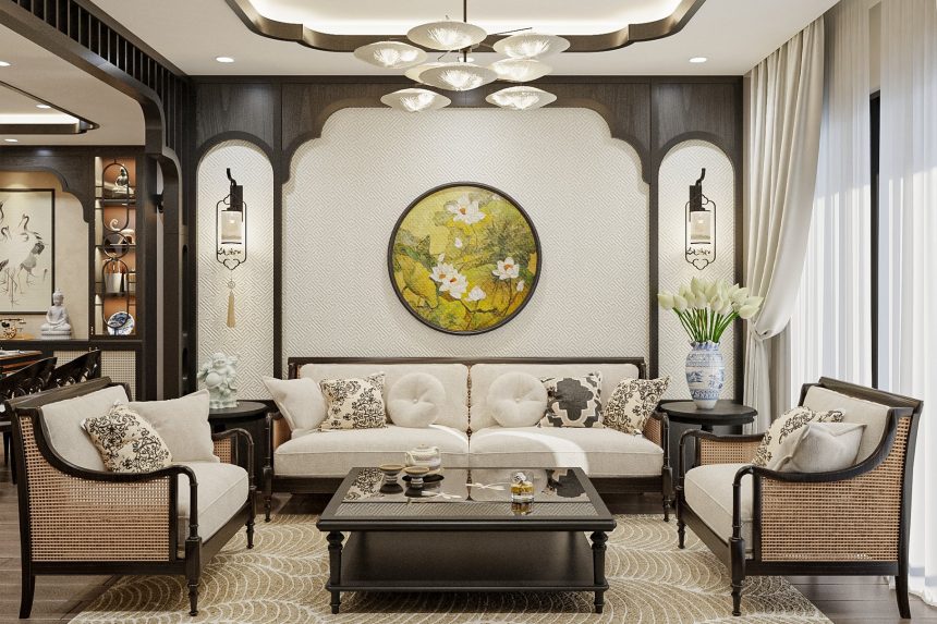 Thiết kế nội thất Phong cách Indochine căn hộ Celadon Tân Phú