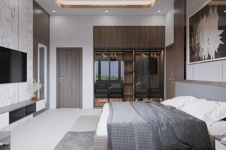Thiết kế nội thất phòng ngủ hiện đại Bình Dương 02