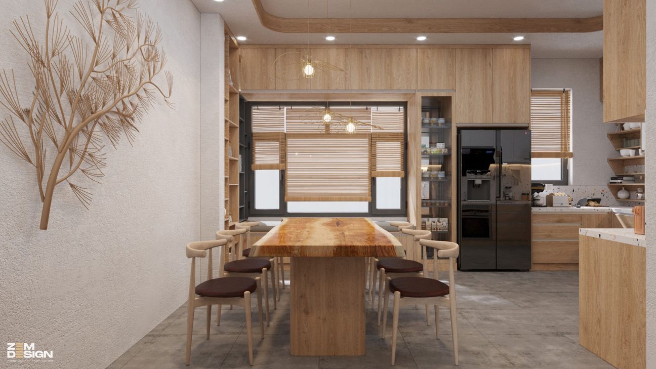 Tủ bếp gỗ công nghiệp - 02