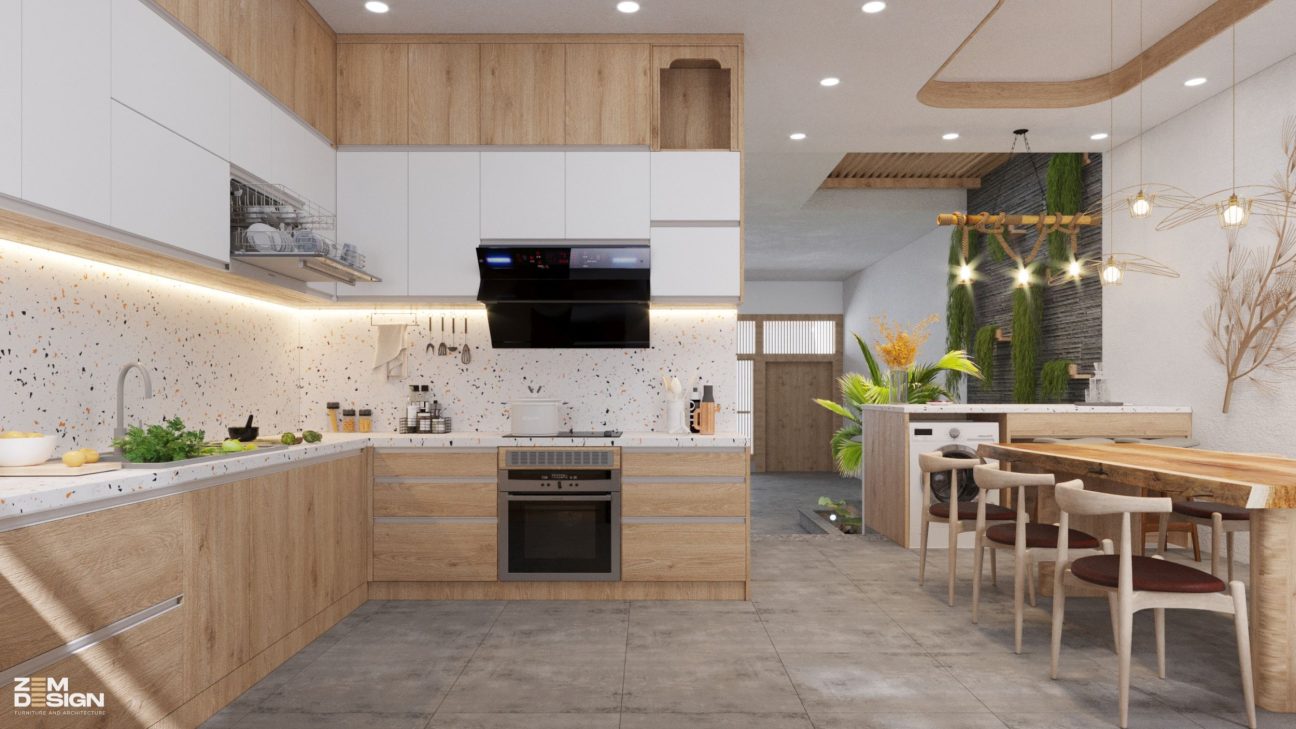 Tủ bếp gỗ công nghiệp - 05