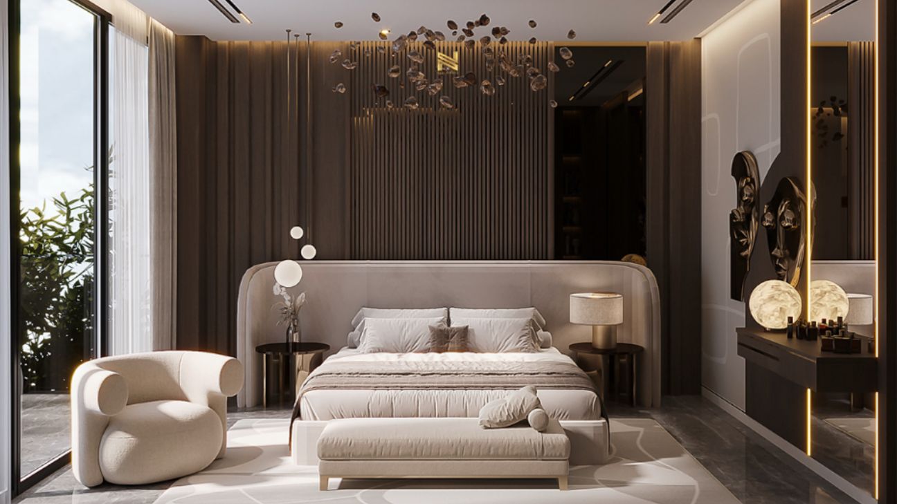 TOP 8 Mẫu Thiết Kế Phòng Ngủ Master 50m2 Đẹp Sang Trọng