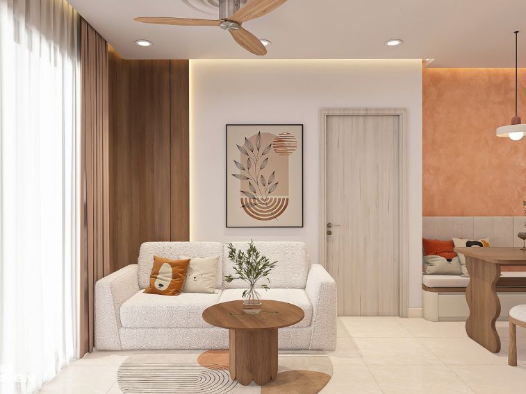 Thiết kế căn hộ mẫu D-Homme Quận 6 Phong cách Wabi Sabi hiện đại