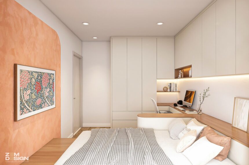 Thiết kế phòng ngủ số 1 phong cách Wabi Sabi hiện đại 04