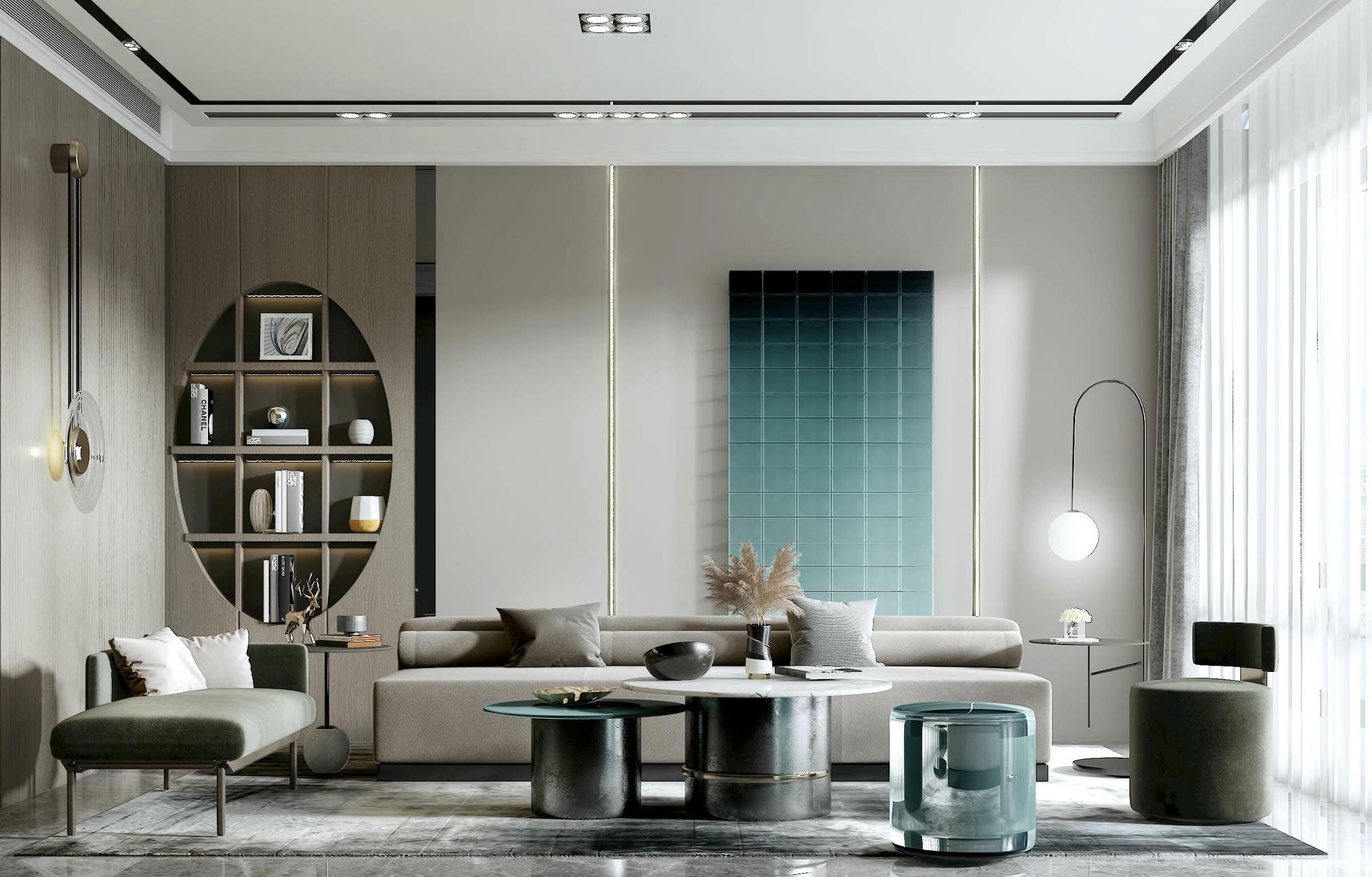 Thiết kế nội thất chung cư 50m2 hiện đại