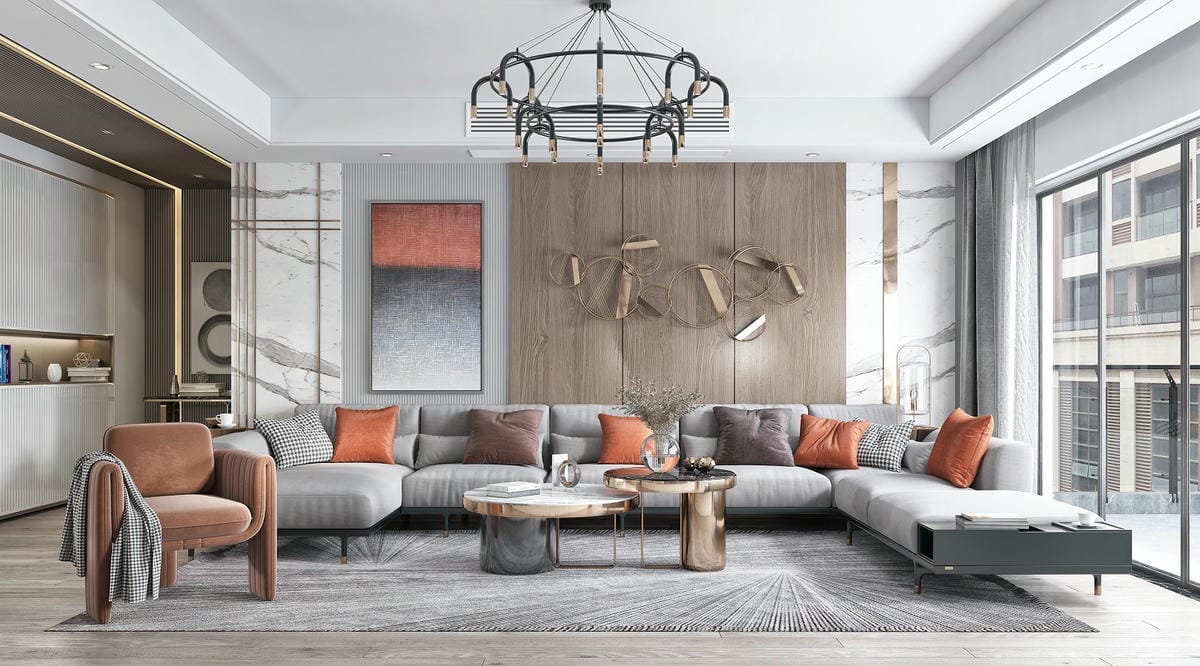 Thiết kế nội thất nhà 55m2 hiện dại