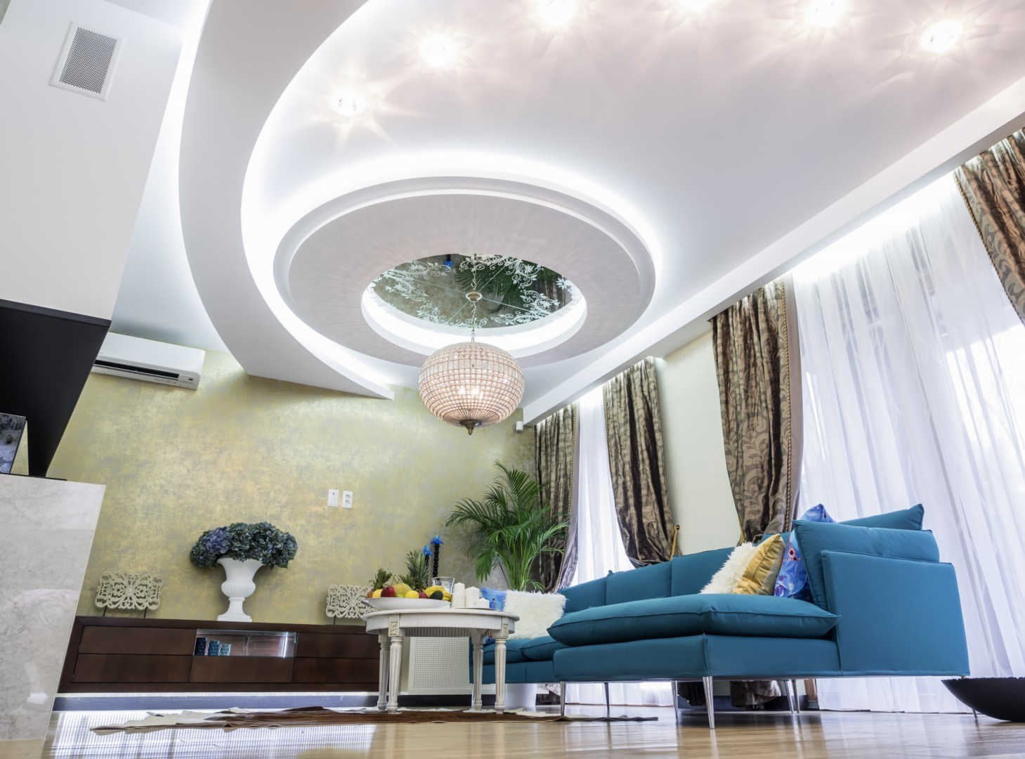 Hướng dẫn cách làm trần thạch cao phòng khách