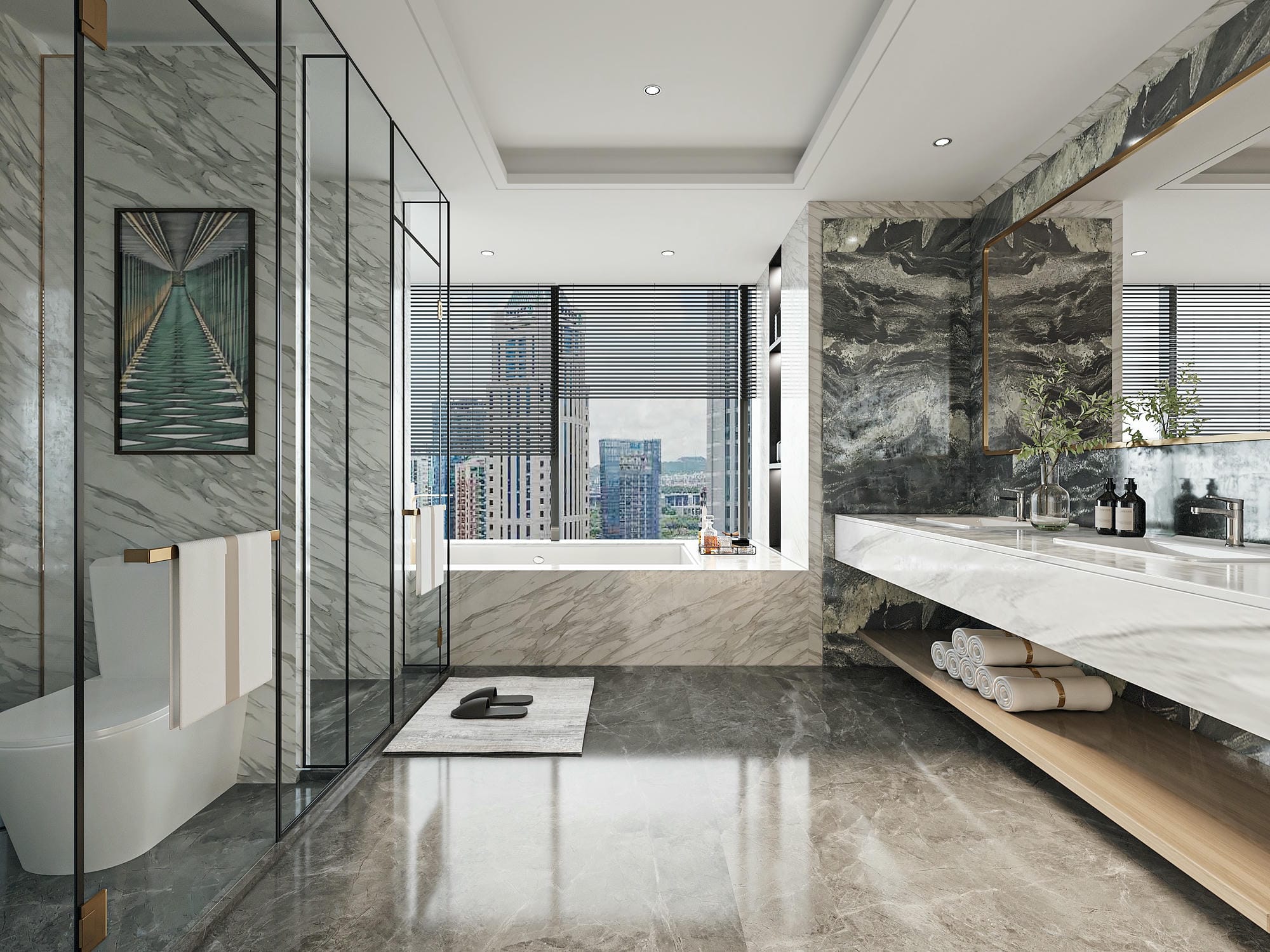 Thiết kế phòng tắm đẹp sang