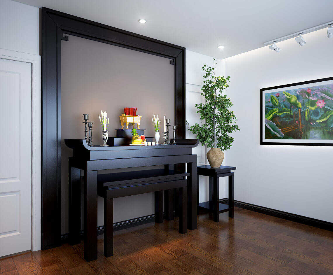 Thiết kế phòng thờ chung cư đẹp