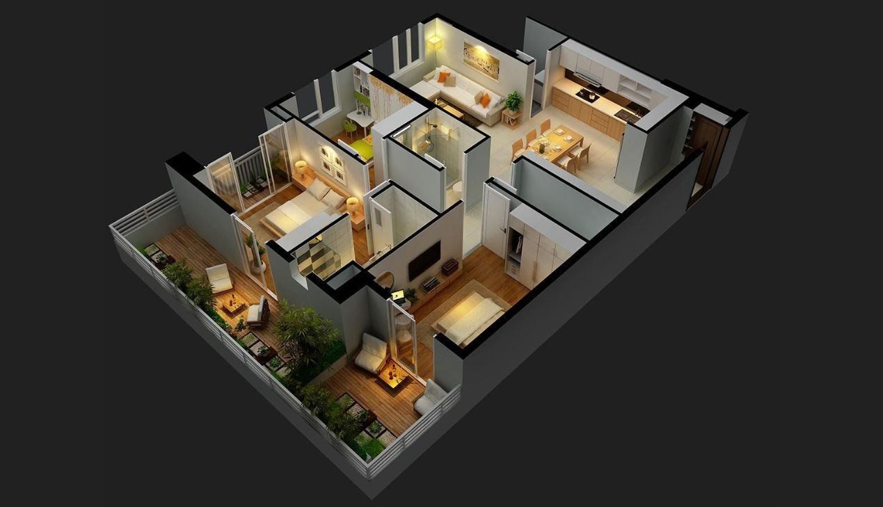 Bản vẽ thiết kế nội thất chung cư