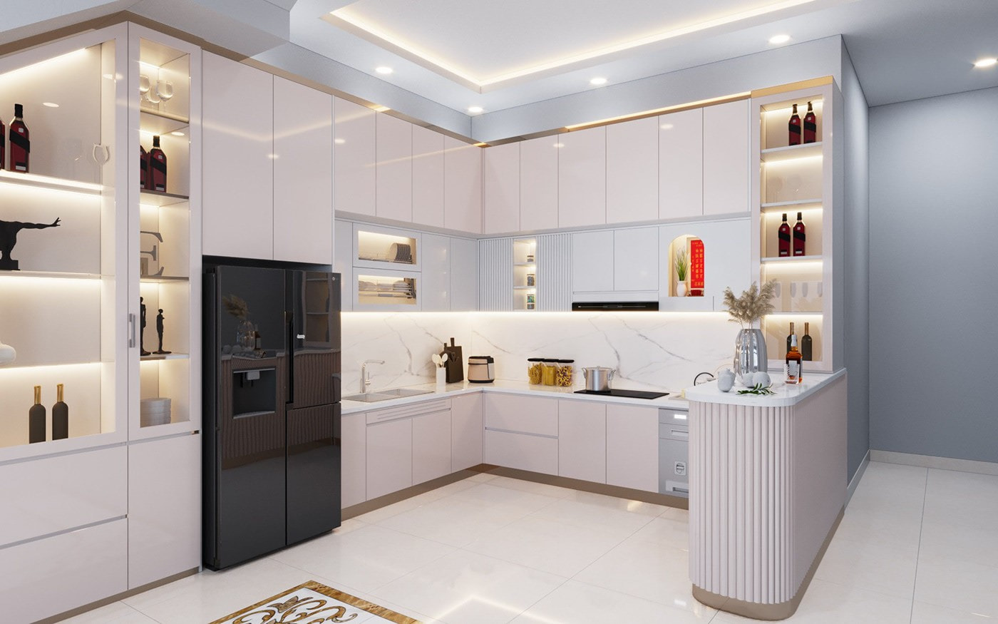 Cách làm đẹp phòng bếp nhỏ