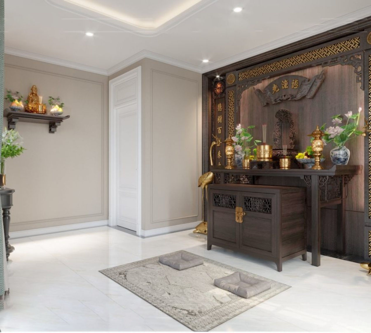 Có nên đặt két sắt trong phong thờ không