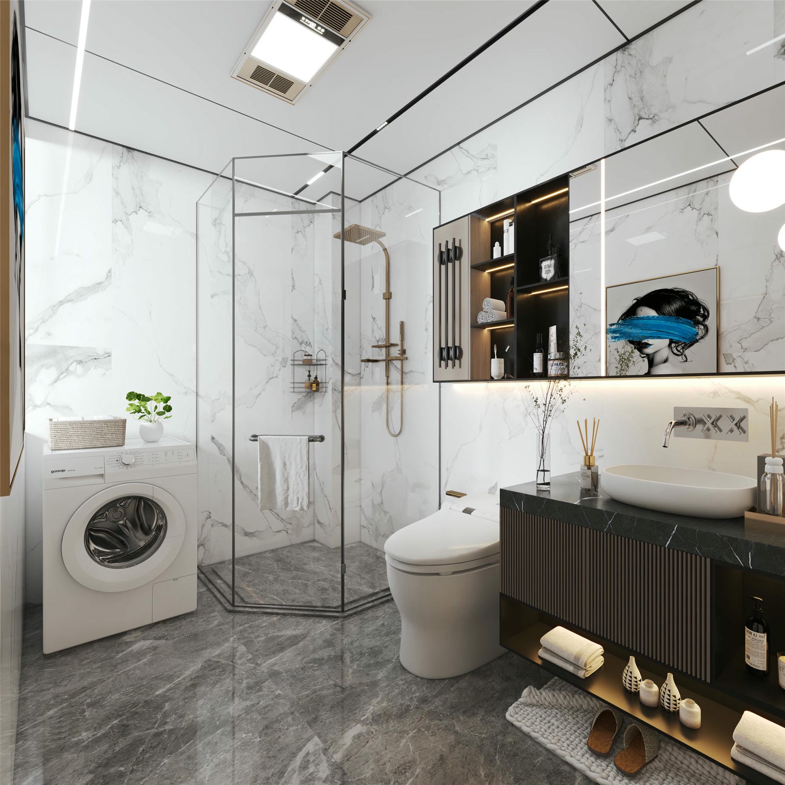 Gợi ý thiết kế phòng vệ sinh nhỏ