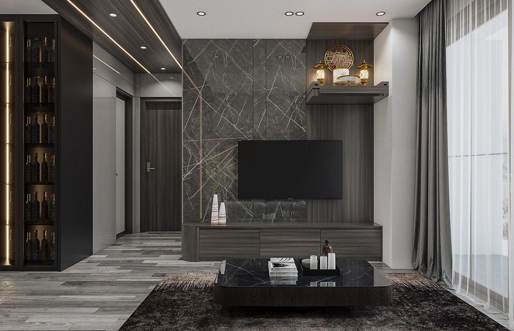 Kích thước bàn thờ treo tường chung cư
