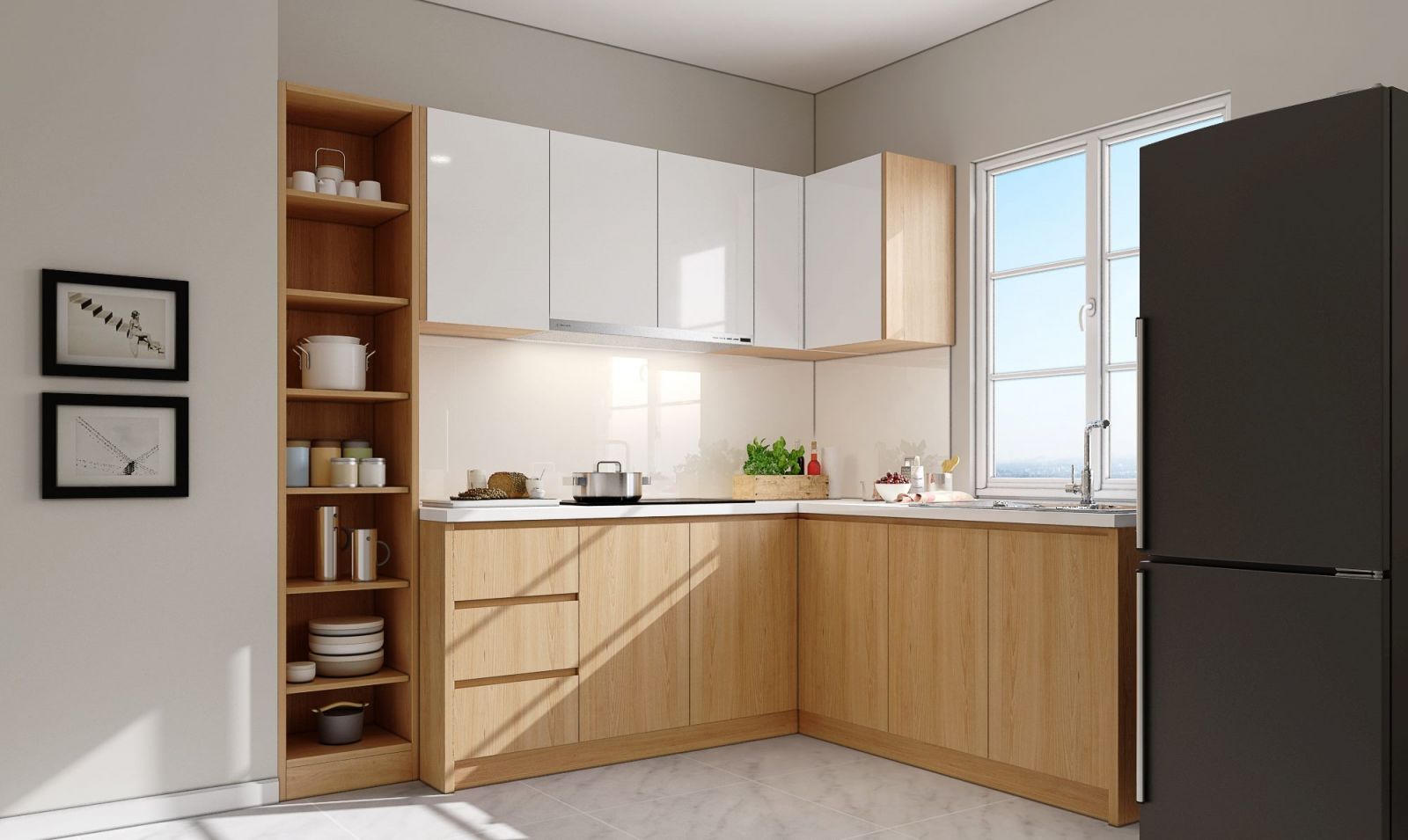 Mẫu thiết kế bếp nhỏ hot 2025