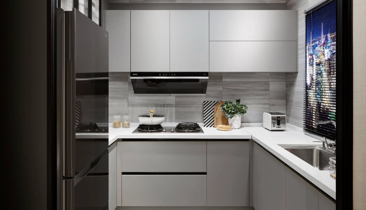 Thiết kế bếp nhỏ 2m