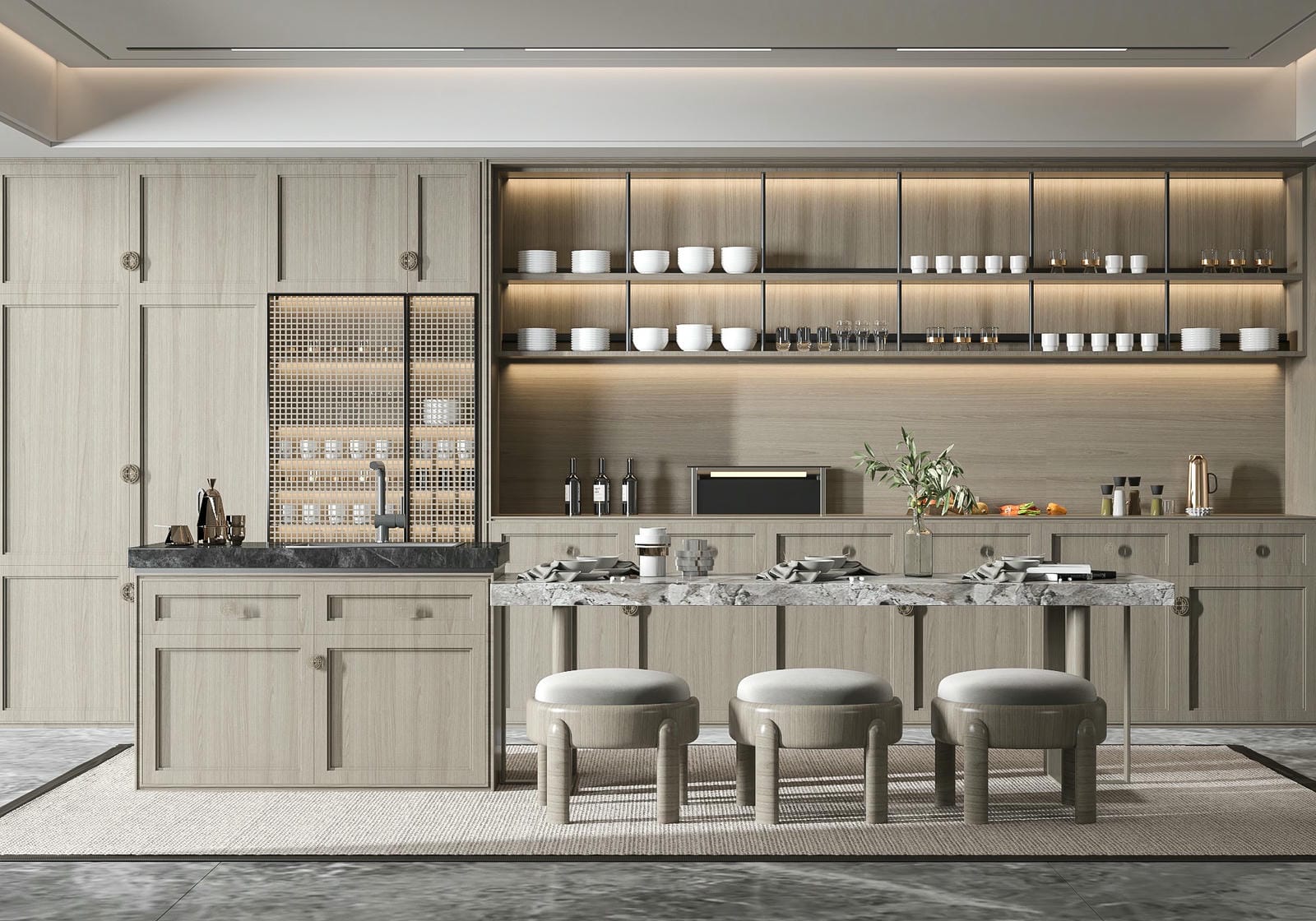 Thiết kế phòng bếp hiện đại đẹp