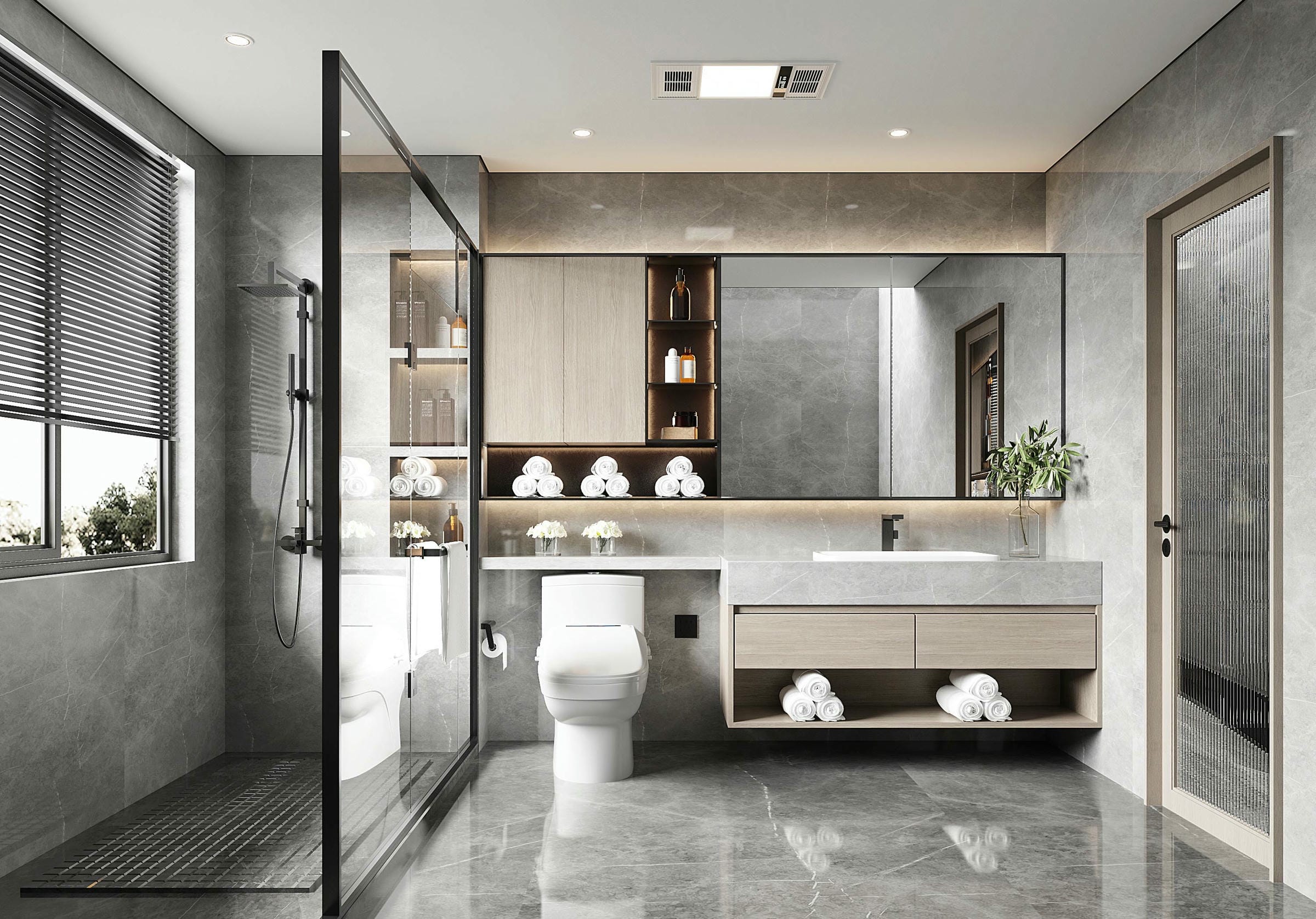 Thiết kế phòng tắm phong cách hiện đại