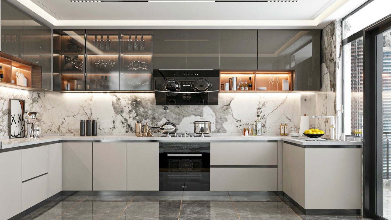 Vật Liệu Làm Tủ Bếp Acrylic Cho Không Gian Bếp Sang Trọng!