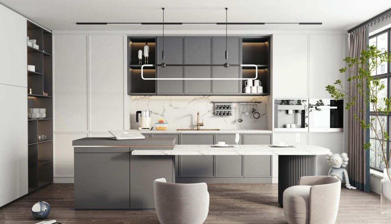 Mẫu tủ bếp nhựa Picomat